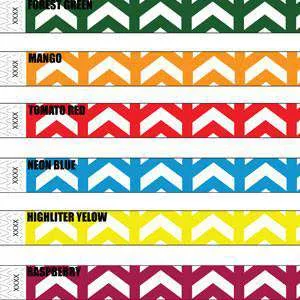 3/4"  Arrows Up Tyvek Wristband Design