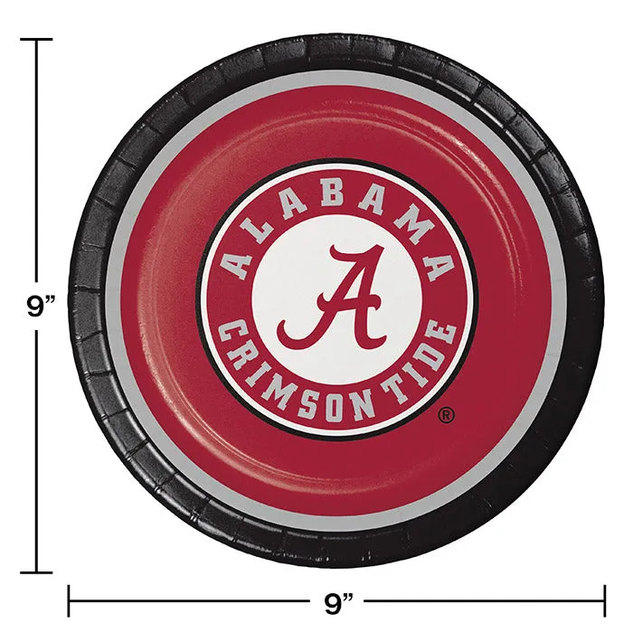 Alabama Crimson Tide Paper Plates (8/Pkg)