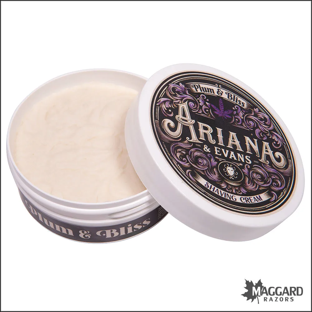 Ariana and Evans Plum and Bliss Artisan Shaving Cream, 5.3oz
