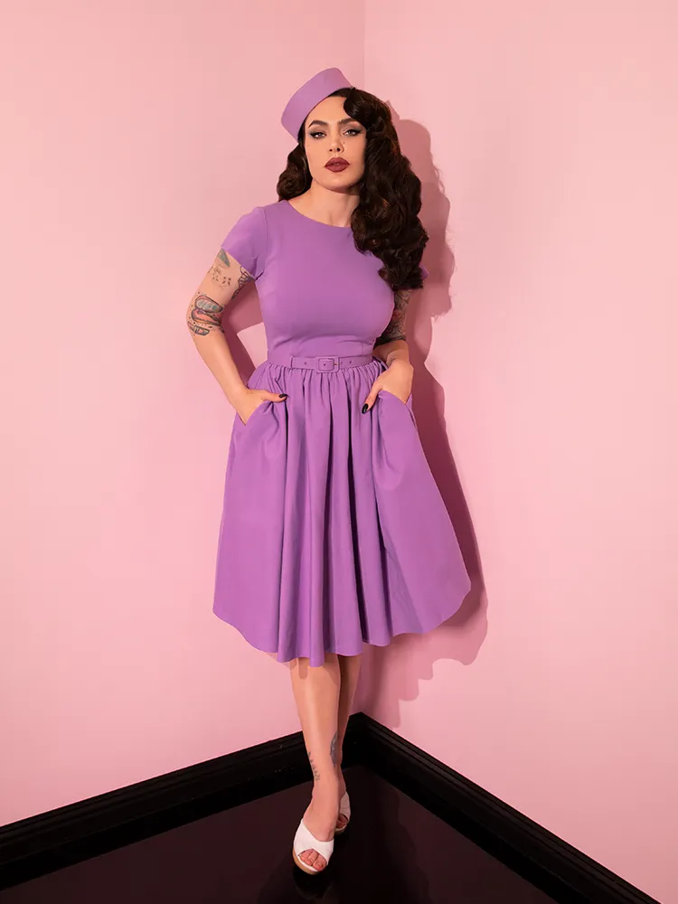 Avon Swing Dress in Lilac - Vixen by Micheline Pitt