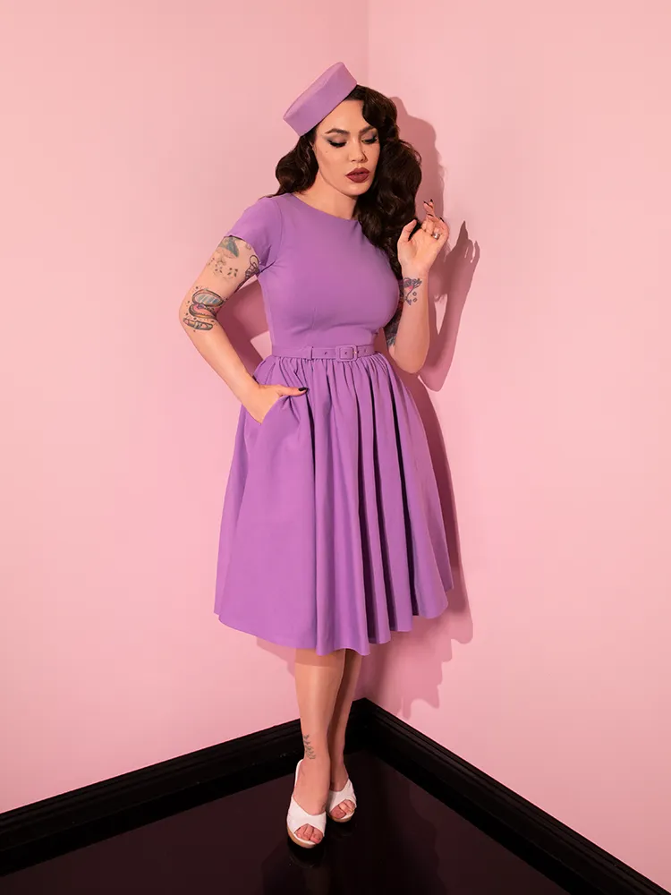 Avon Swing Dress in Lilac - Vixen by Micheline Pitt