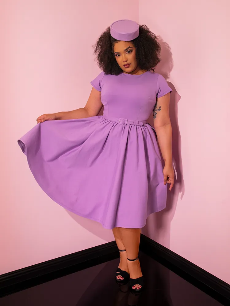 Avon Swing Dress in Lilac - Vixen by Micheline Pitt