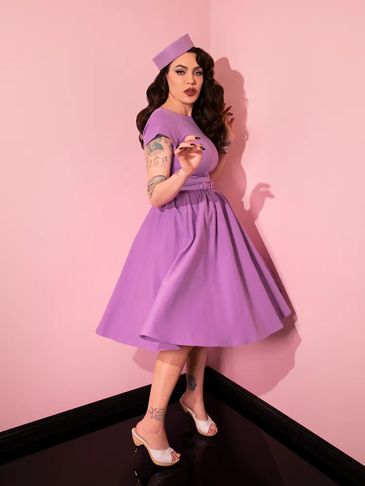 Avon Swing Dress in Lilac - Vixen by Micheline Pitt