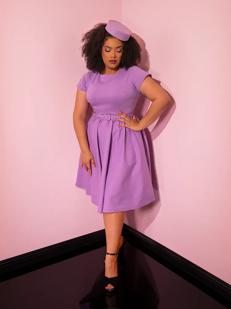 Avon Swing Dress in Lilac - Vixen by Micheline Pitt
