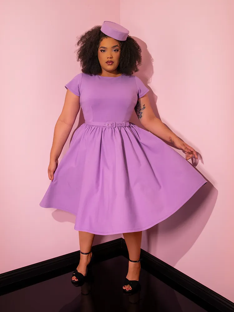 Avon Swing Dress in Lilac - Vixen by Micheline Pitt