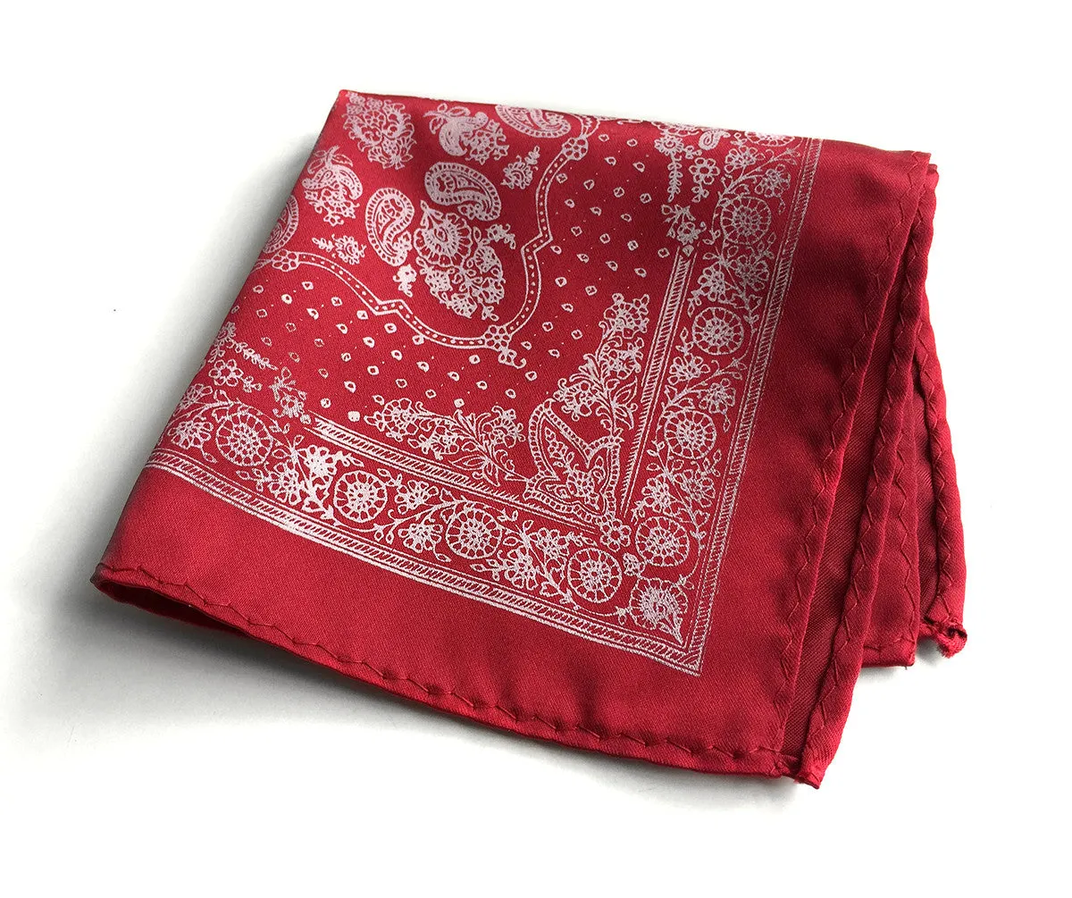 Bandana Print Pocket Square