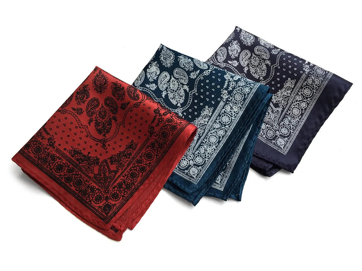 Bandana Print Pocket Square