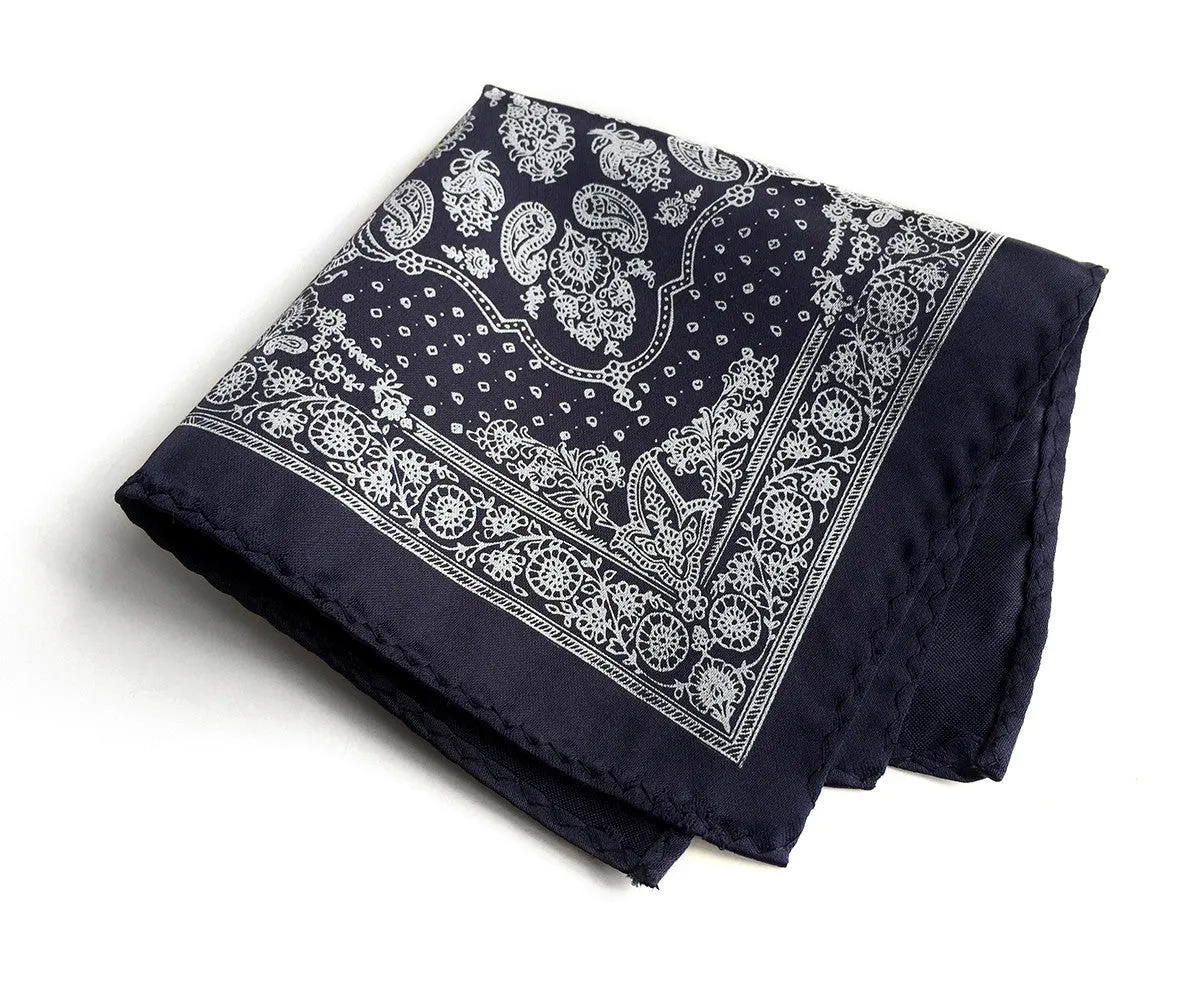 Bandana Print Pocket Square