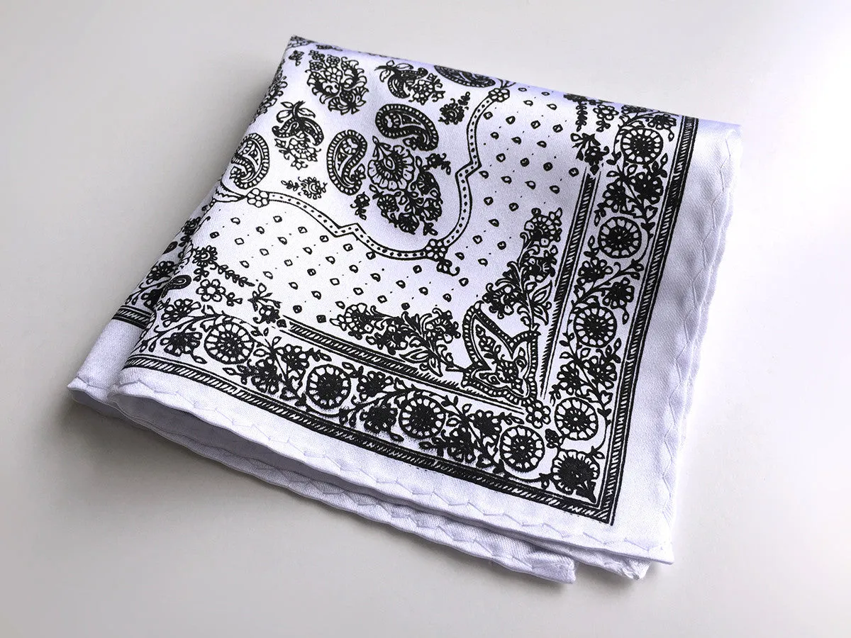 Bandana Print Pocket Square