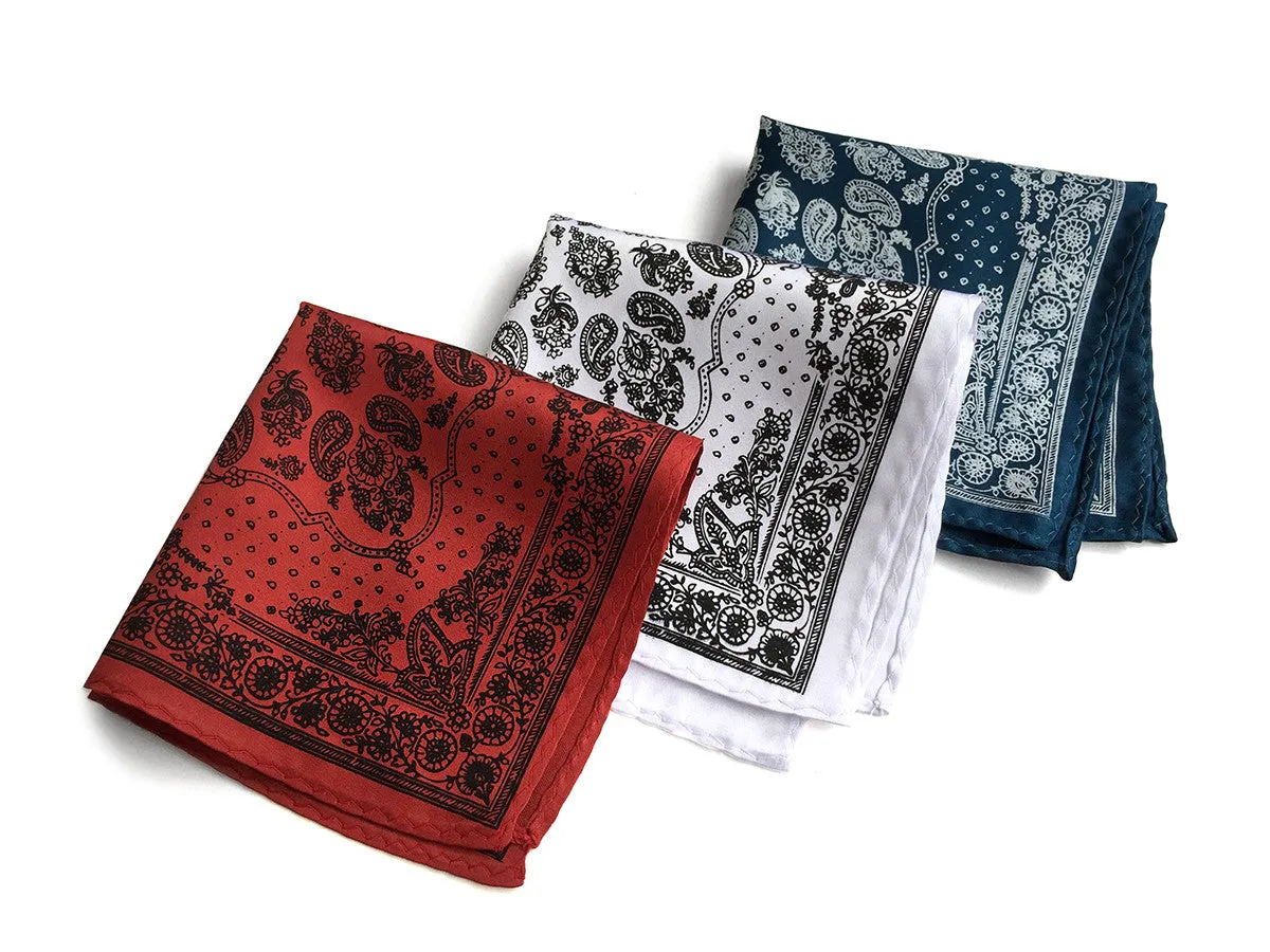 Bandana Print Pocket Square