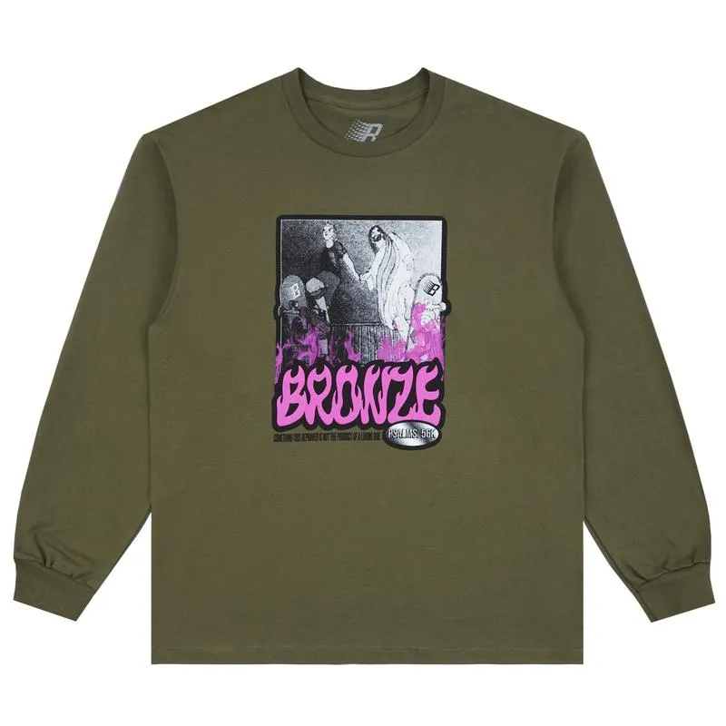 BRONZE 56K PSALMS L/S TEE - MILITARY GREEN