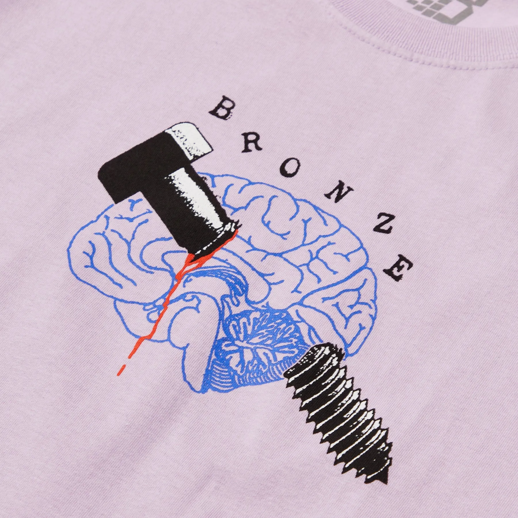 BRONZE BOLT BRAIN TEE LAVENDER
