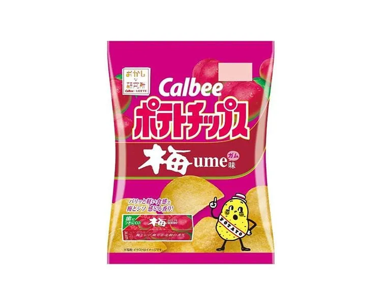 Calbee X Lotte Plum Gum Flavor Potato Chips