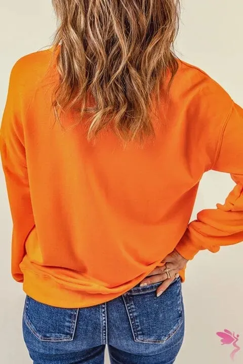 Cheetah Pumpkin Graphic Sweatshirt
