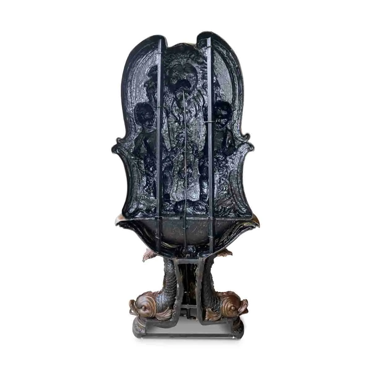 Cherub Wall Fountain with Lion Head