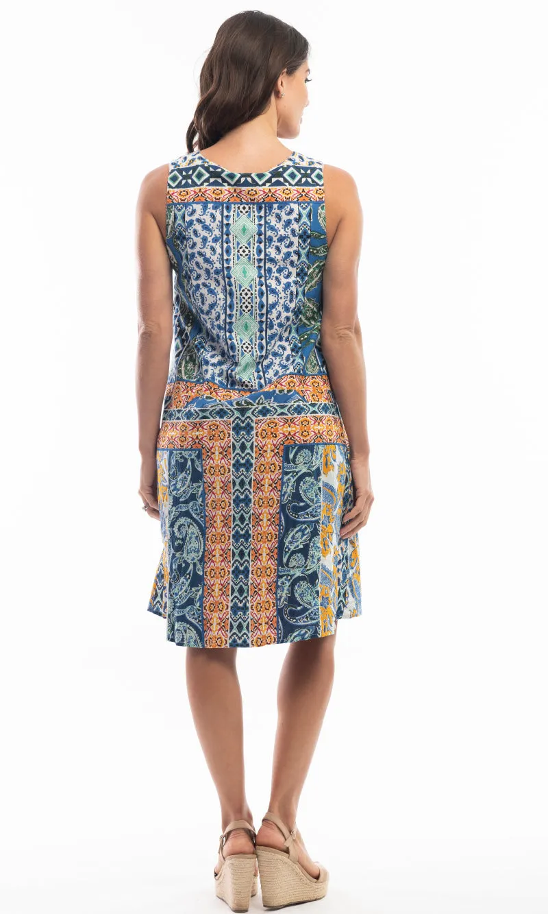 Cotton Dress Beach Sleeveless Reversible Agatti