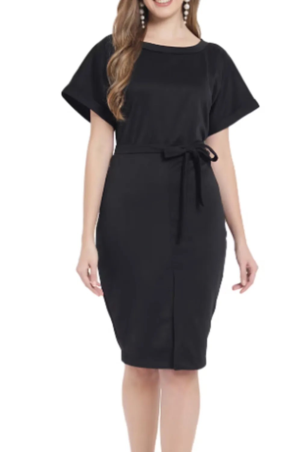 Crimson Black Dress