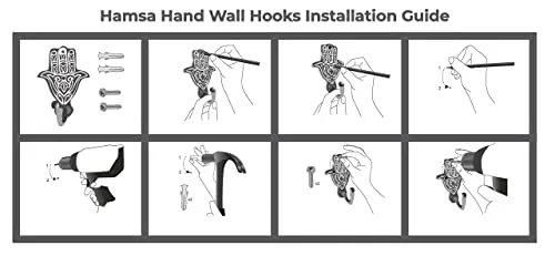 Decorative Hooks Boho Wall Hooks Brass Coat Hooks Set 3