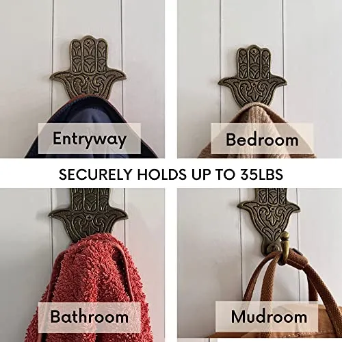 Decorative Wall Hook Boho Moroccan Decor Hooks 2 Pack Hooks Finish Boudikaa