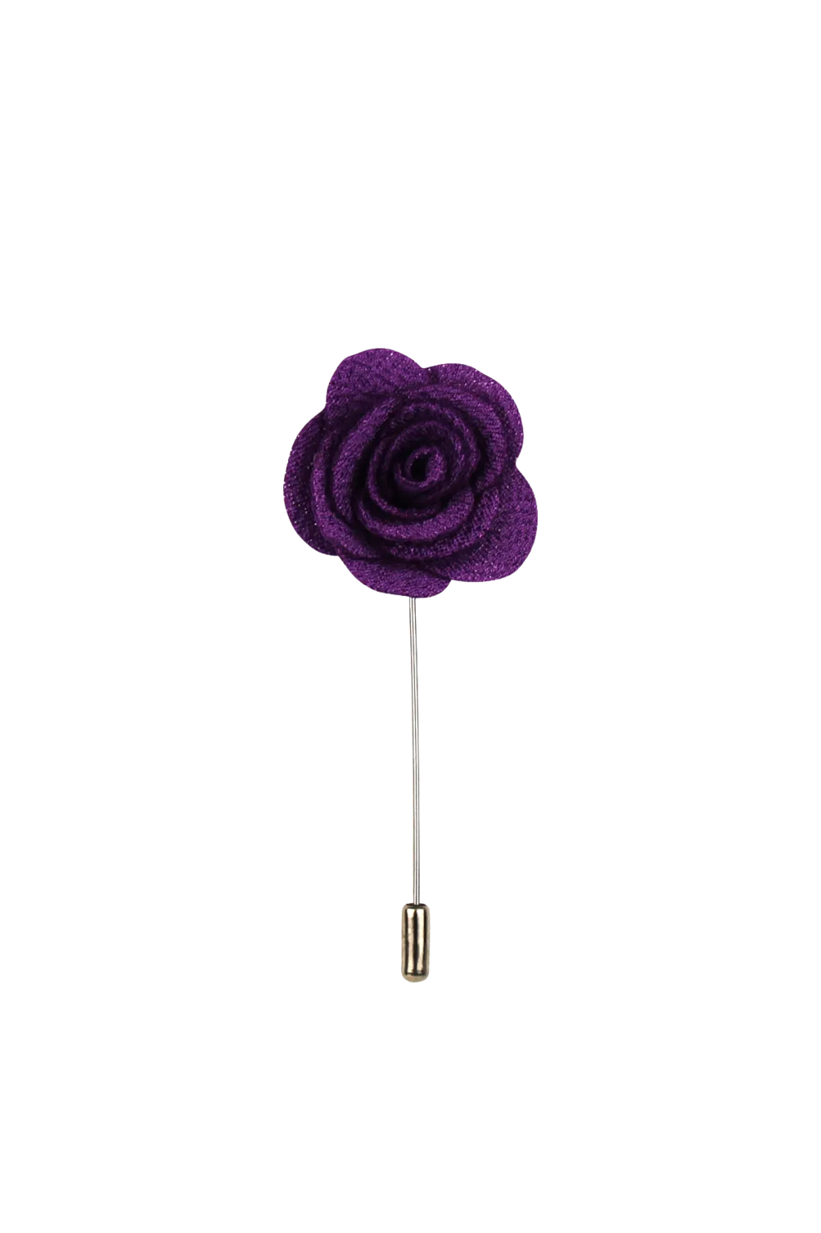Deep Purple Flower Lapel Pin