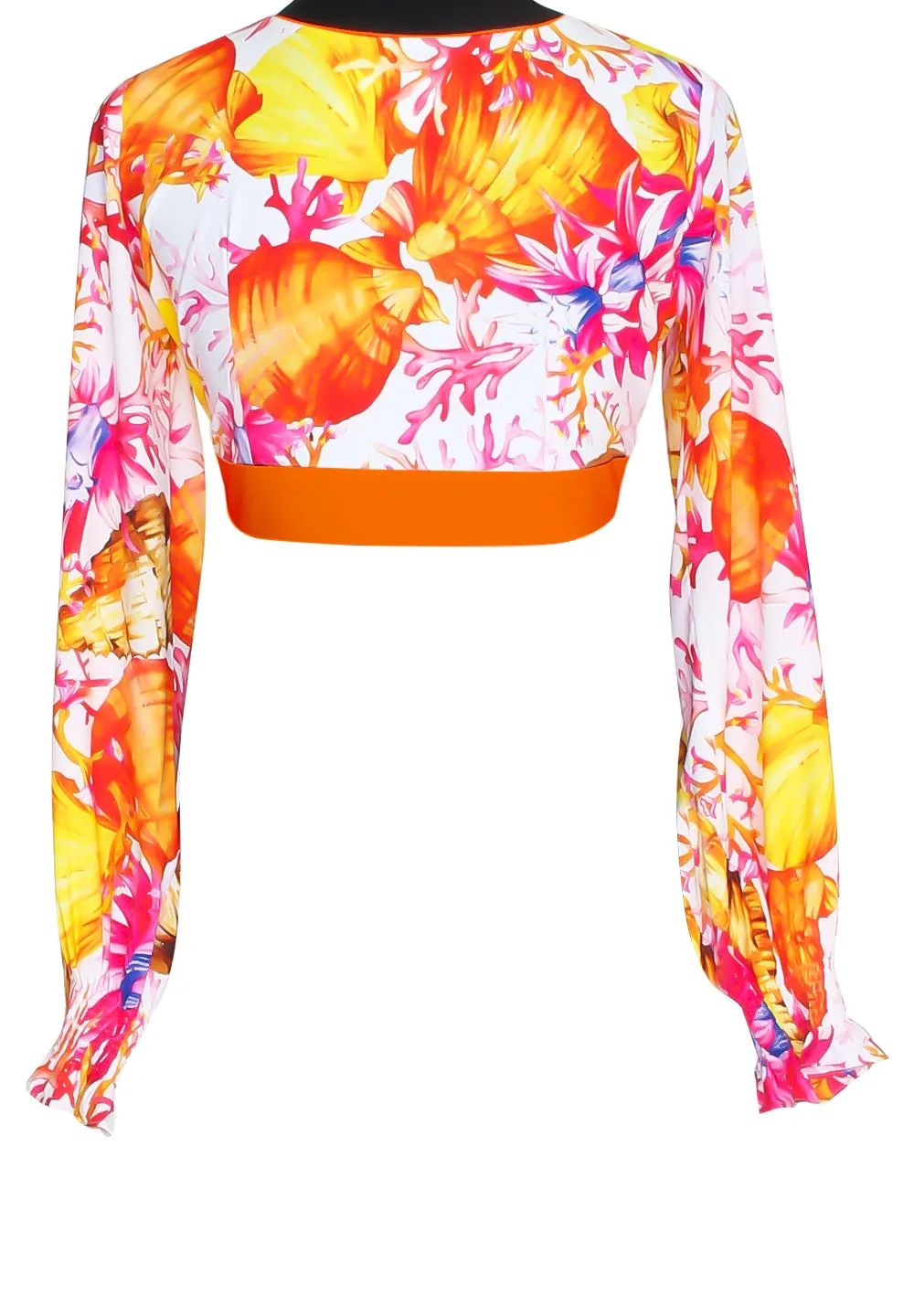 Euphoria - Magic Reef Crop Top (Neon Orange)