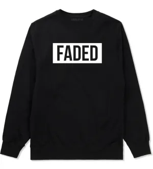 Faded Red and Pink Marijuana Weed Boys Kids Crewneck Sweatshirt