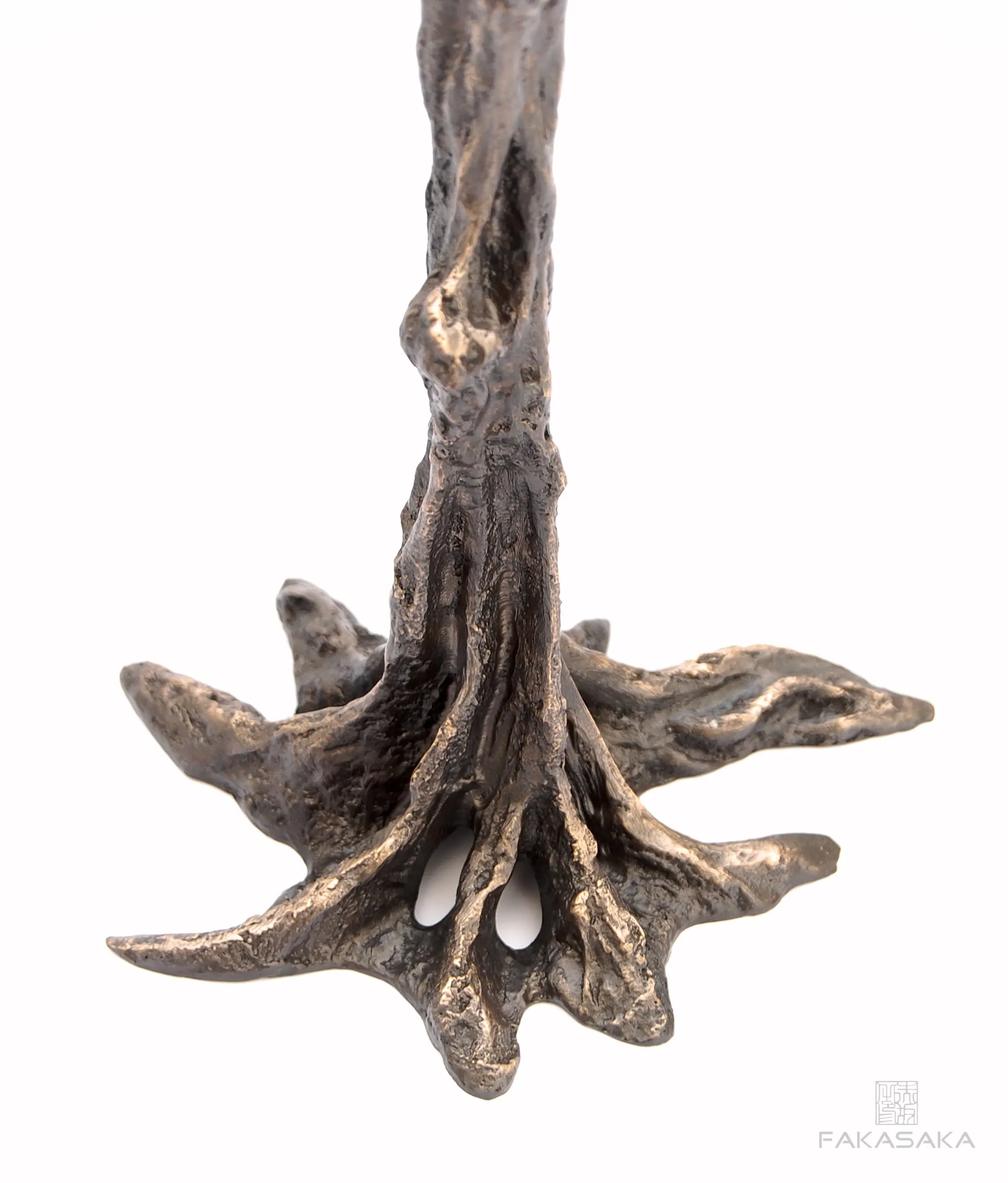 GUI<br><br>CANDLESTICK / SCULPTURE<br><br>BLACKBROWN BRONZE
