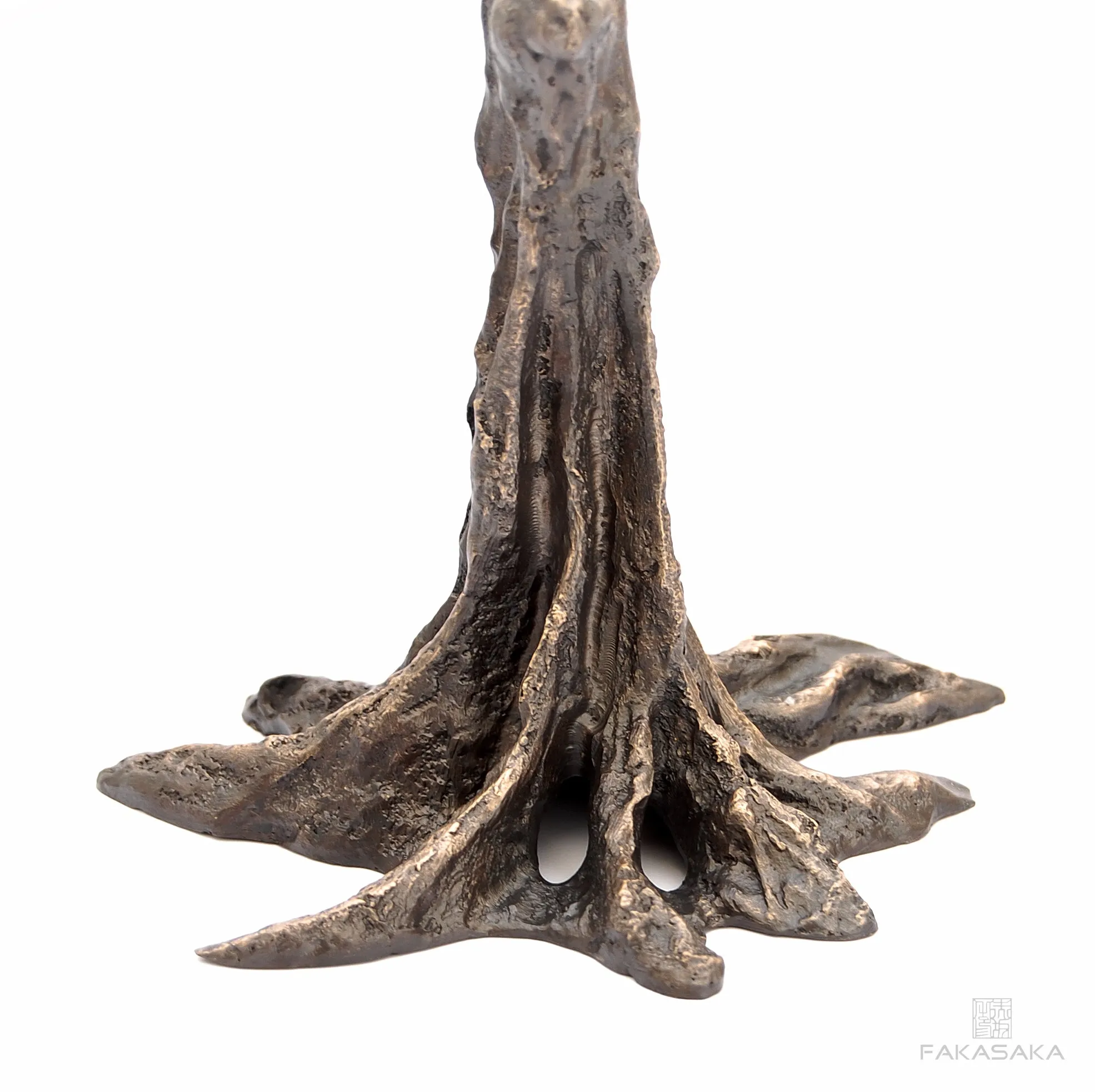 GUI<br><br>CANDLESTICK / SCULPTURE<br><br>BLACKBROWN BRONZE