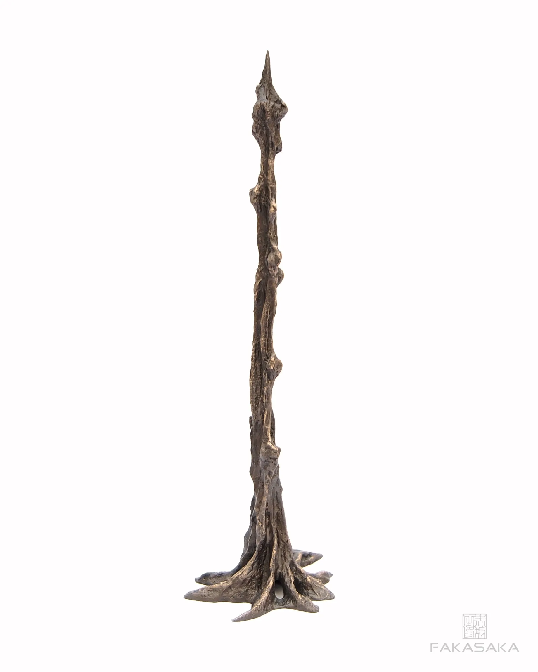 GUI<br><br>CANDLESTICK / SCULPTURE<br><br>BLACKBROWN BRONZE