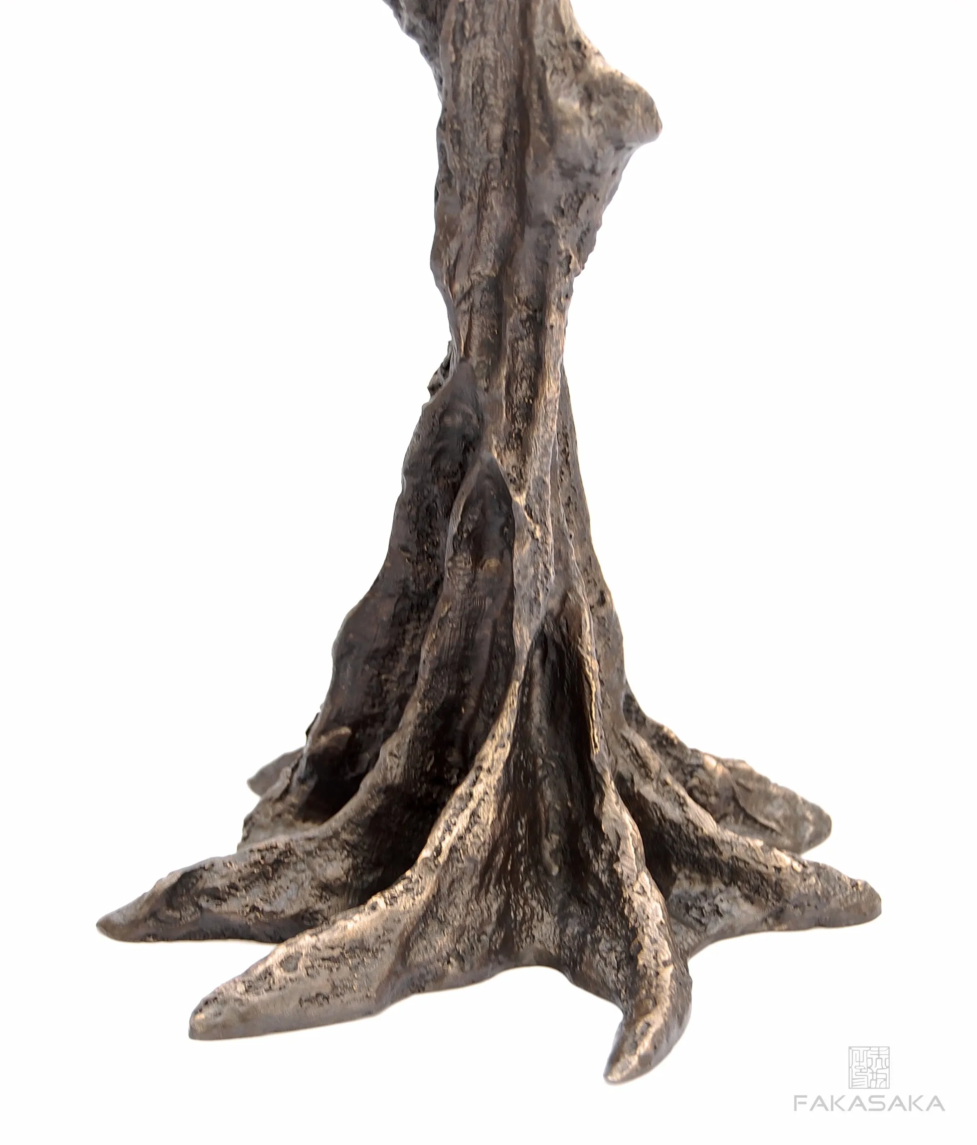 GUI<br><br>CANDLESTICK / SCULPTURE<br><br>BLACKBROWN BRONZE