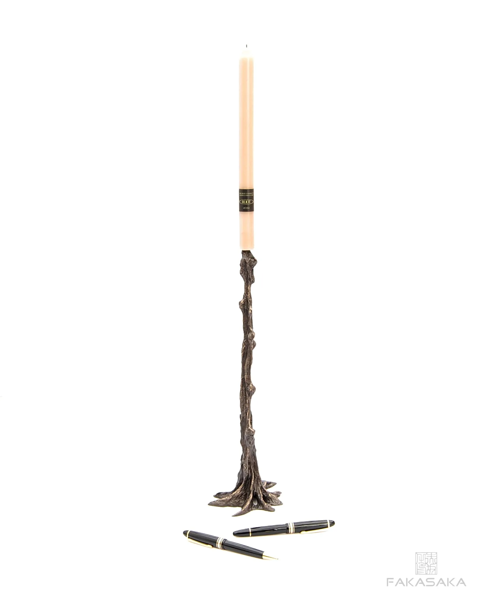 GUI<br><br>CANDLESTICK / SCULPTURE<br><br>BLACKBROWN BRONZE