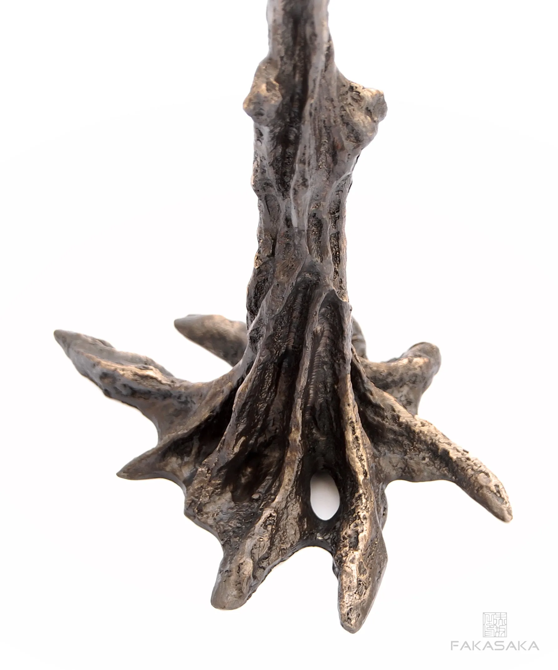 GUI<br><br>CANDLESTICK / SCULPTURE<br><br>BLACKBROWN BRONZE