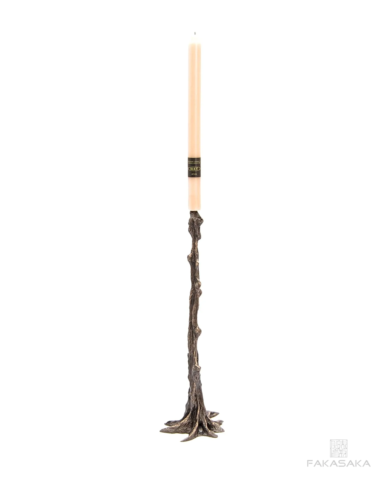 GUI<br><br>CANDLESTICK / SCULPTURE<br><br>BLACKBROWN BRONZE