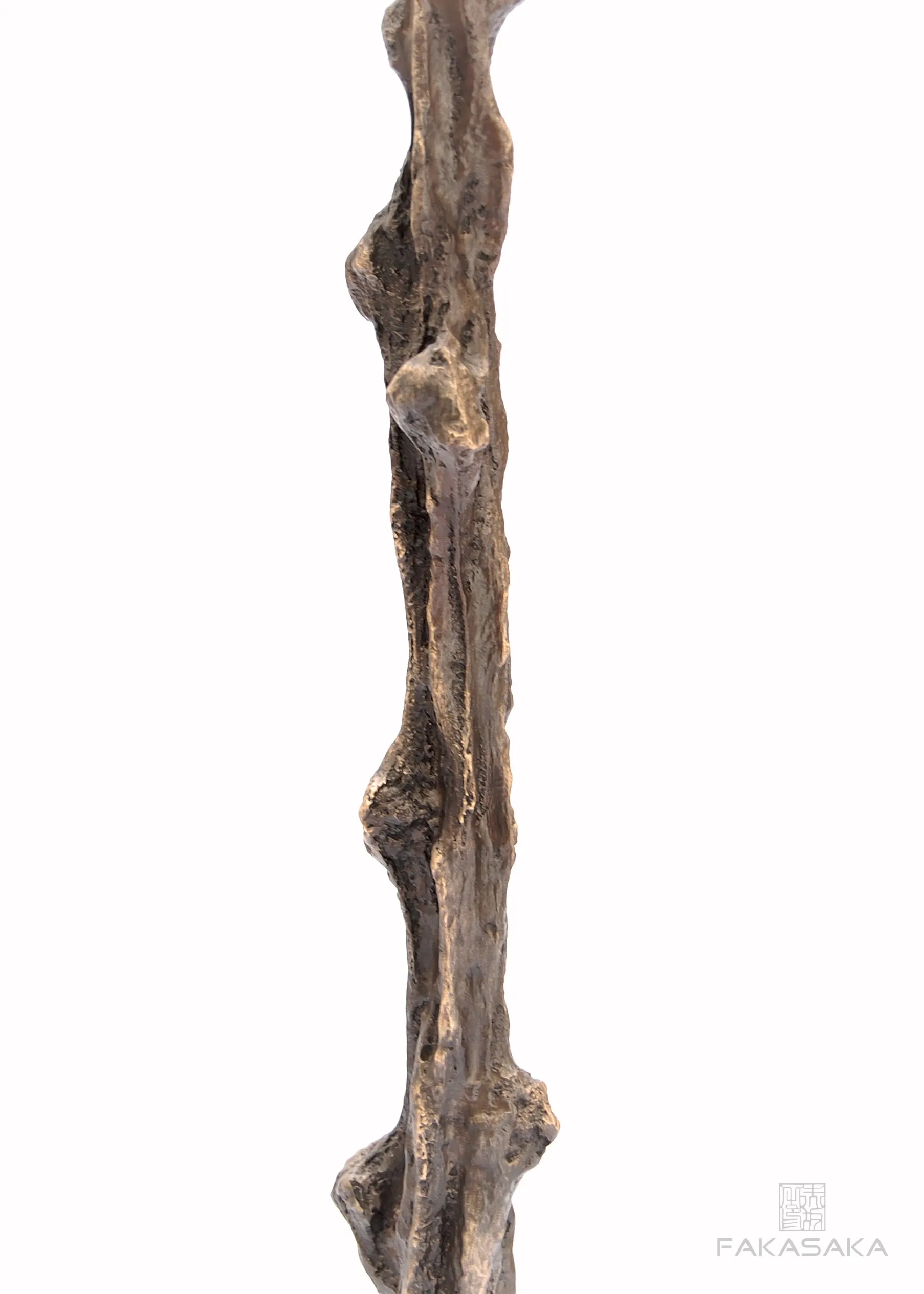 GUI<br><br>CANDLESTICK / SCULPTURE<br><br>BLACKBROWN BRONZE