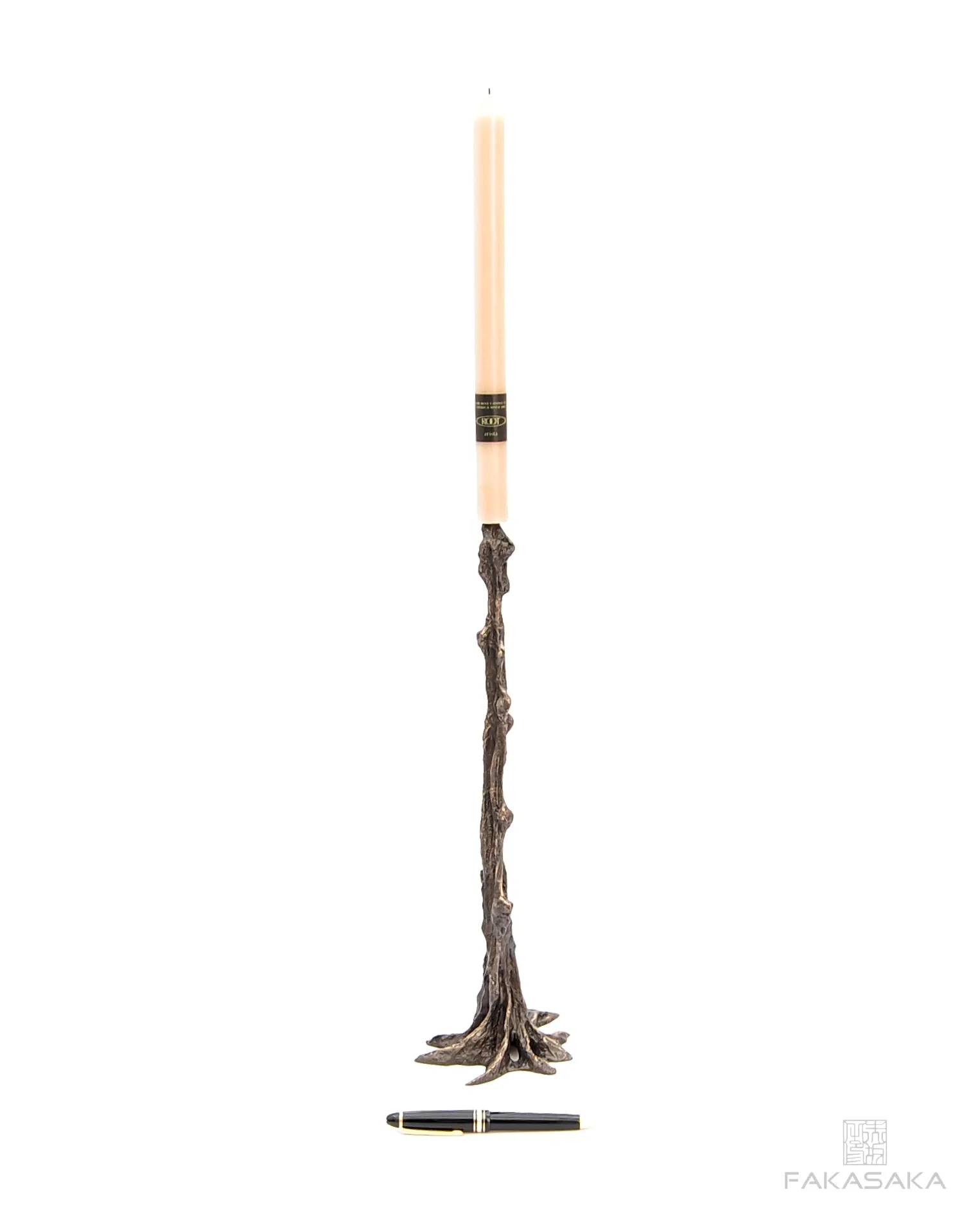 GUI<br><br>CANDLESTICK / SCULPTURE<br><br>BLACKBROWN BRONZE
