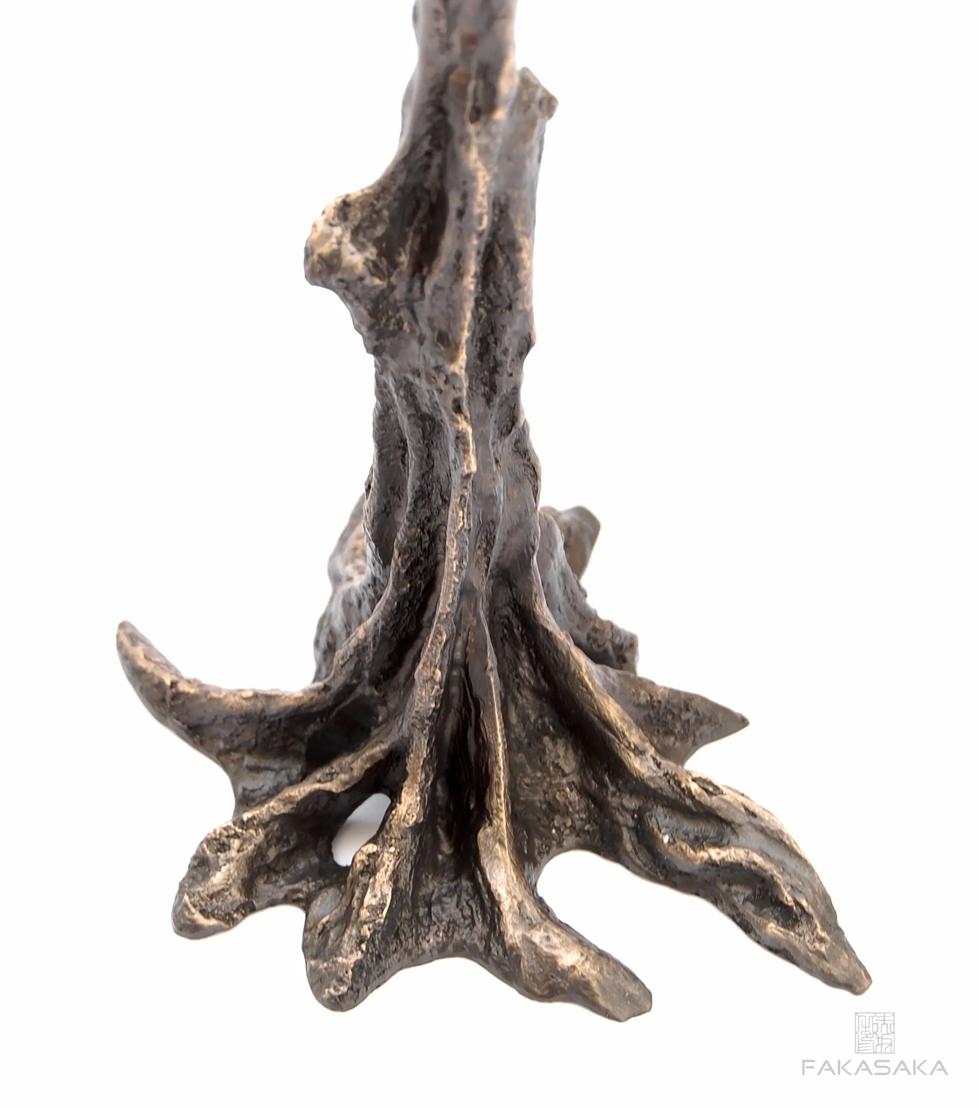 GUI<br><br>CANDLESTICK / SCULPTURE<br><br>BLACKBROWN BRONZE