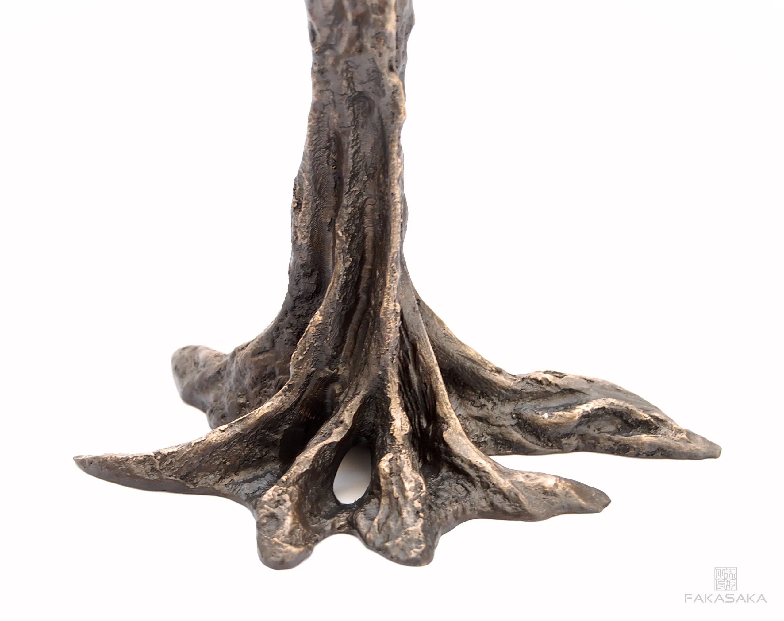 GUI<br><br>CANDLESTICK / SCULPTURE<br><br>BLACKBROWN BRONZE