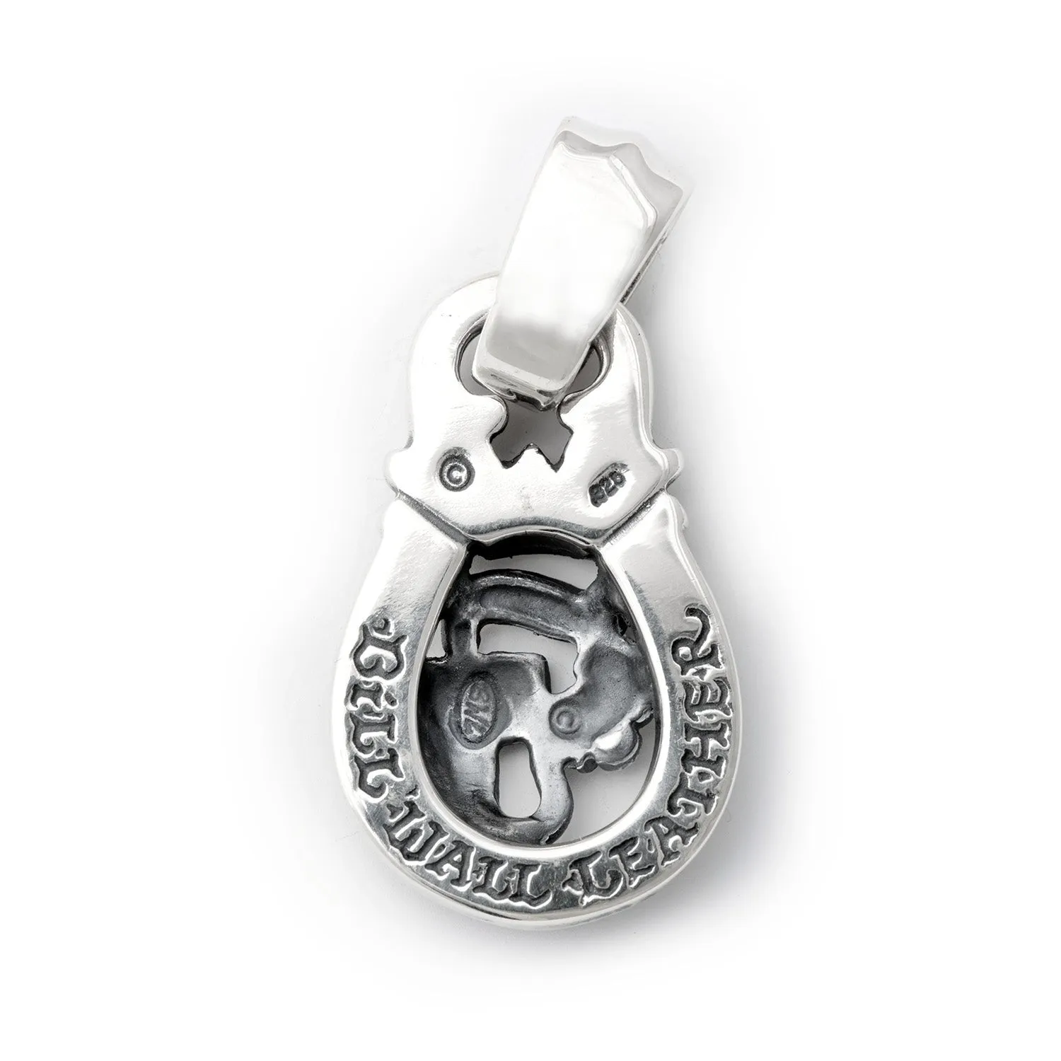 Horseshoe Pendant "LUCKY" Top - Large