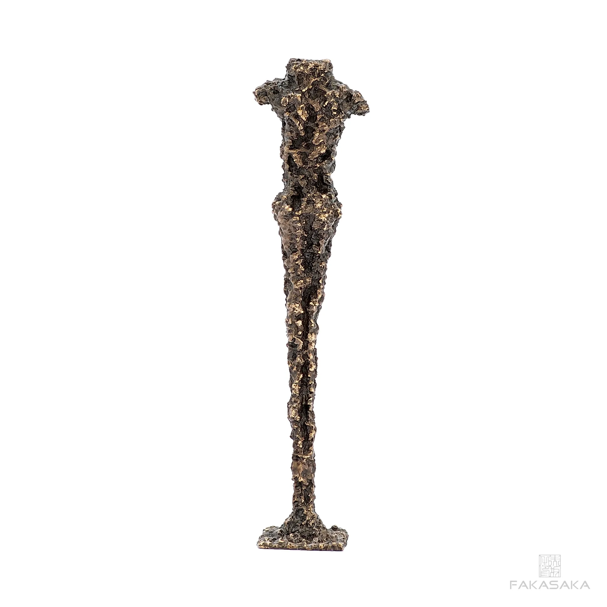 HUN CANDLE HOLDER<br><br>BLACKBROWN BRONZE