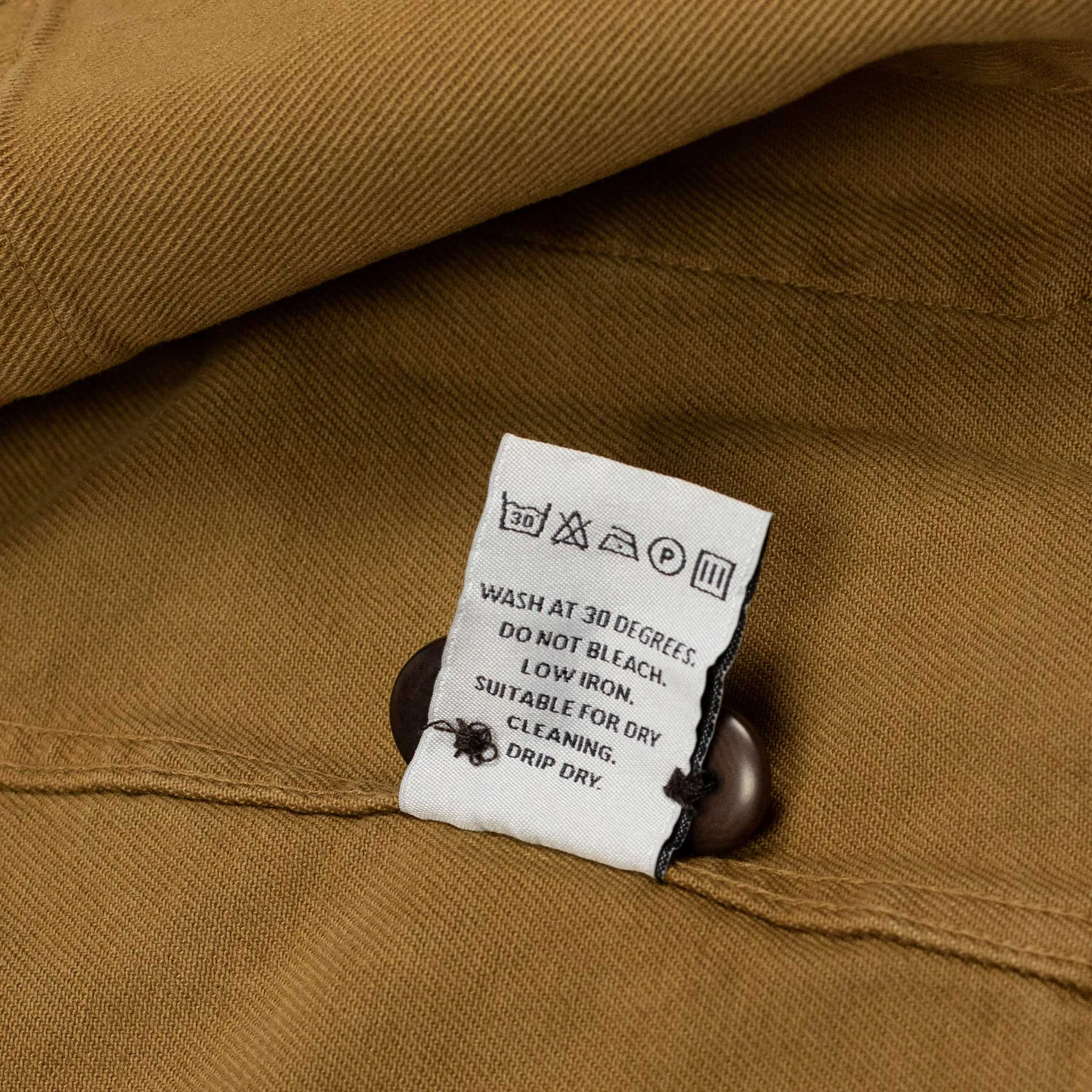 Labura unlined chore jacket in bronze cotton twill
