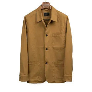Labura unlined chore jacket in bronze cotton twill