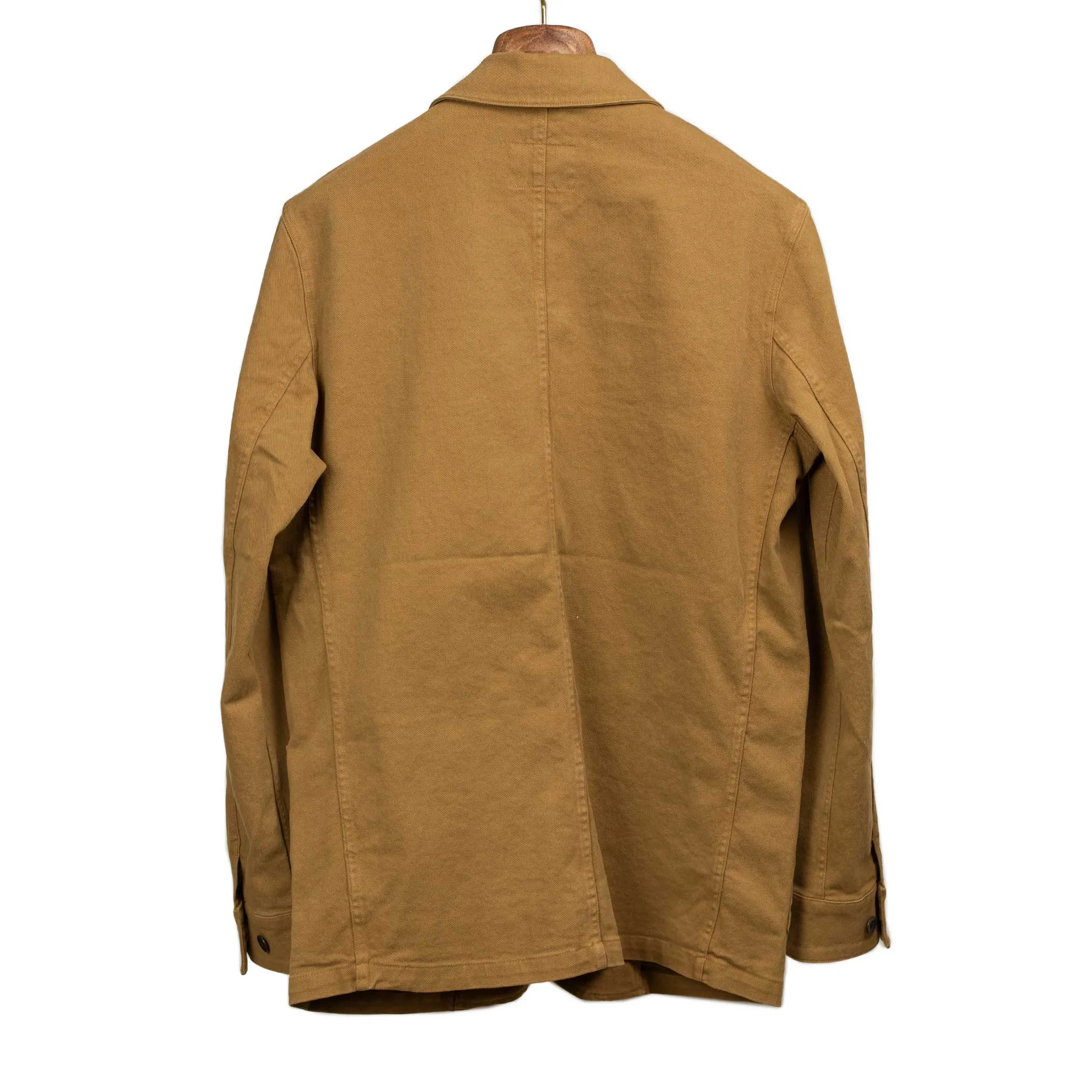 Labura unlined chore jacket in bronze cotton twill
