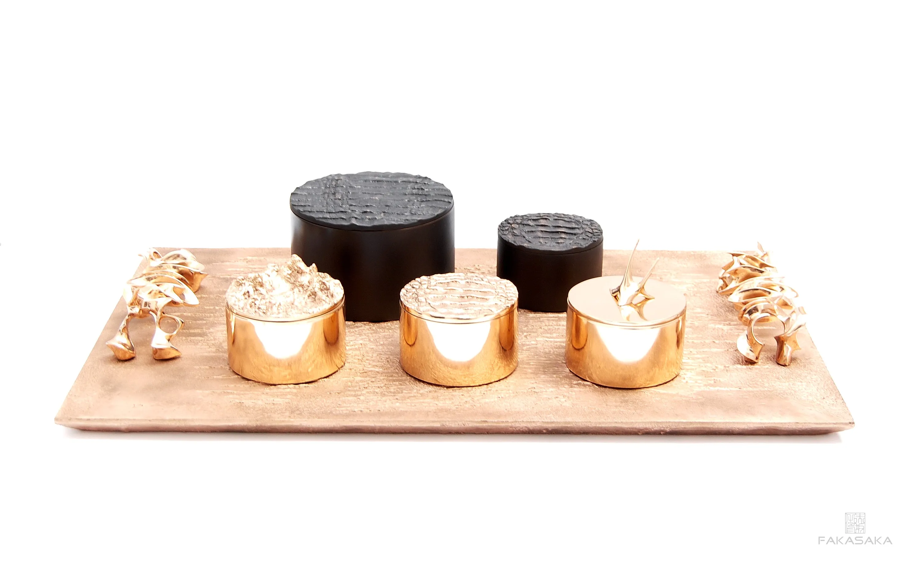 MARK<br><br>SMALL BOX / ASHTRAY<br><br>BLACKBROWN BRONZE