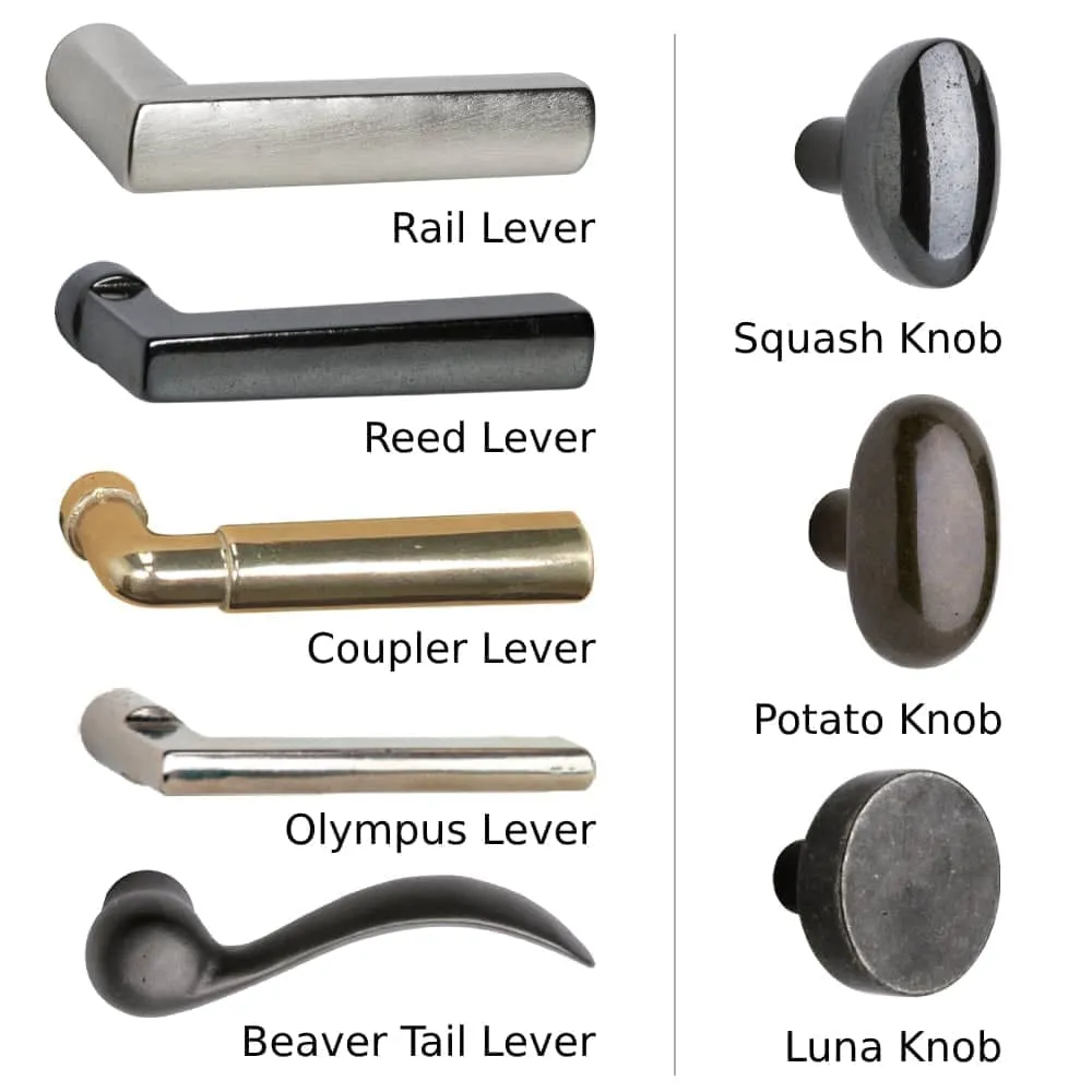 Medium Stepped Interior Privacy Hardware