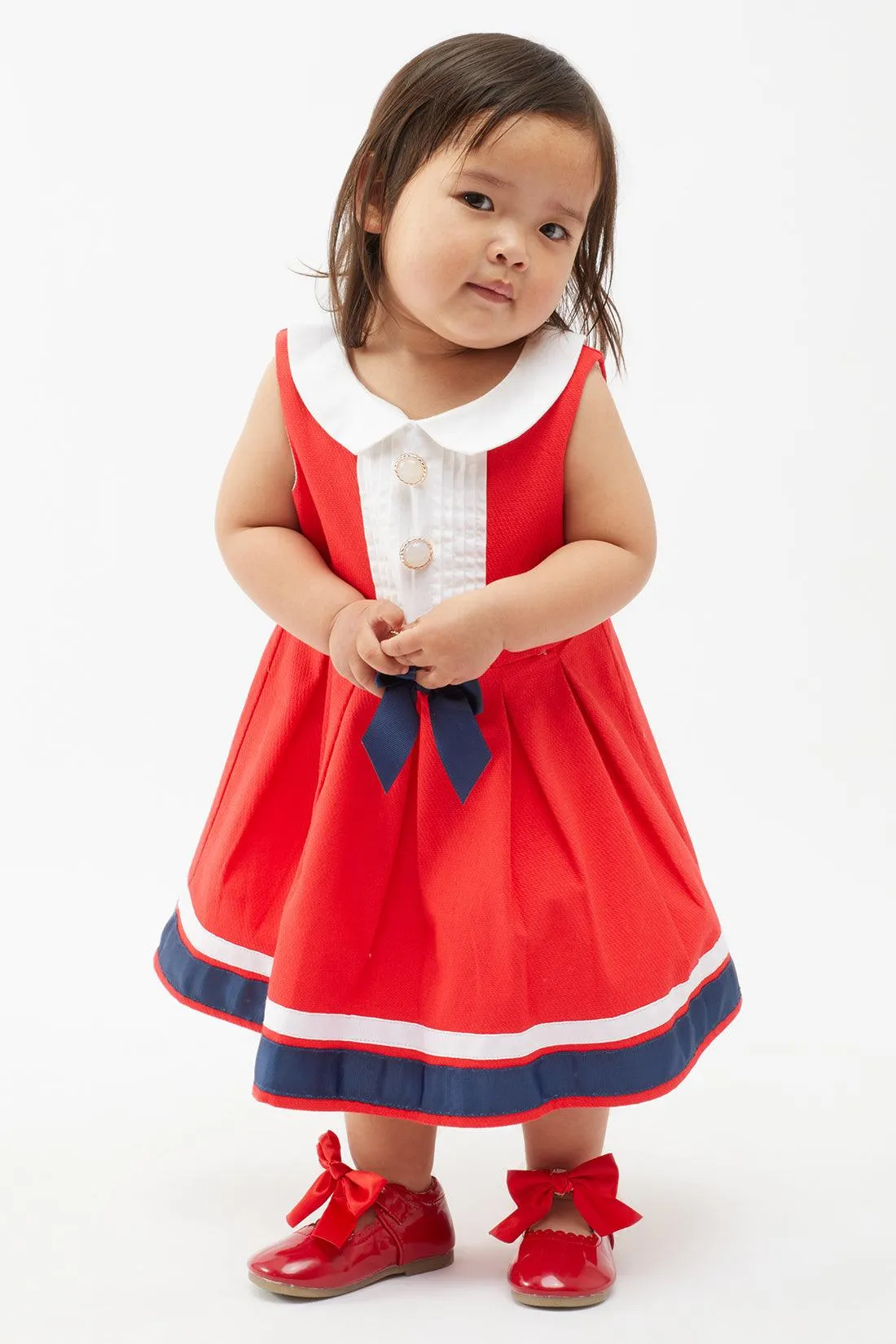 One Friday Red Sailor Dress