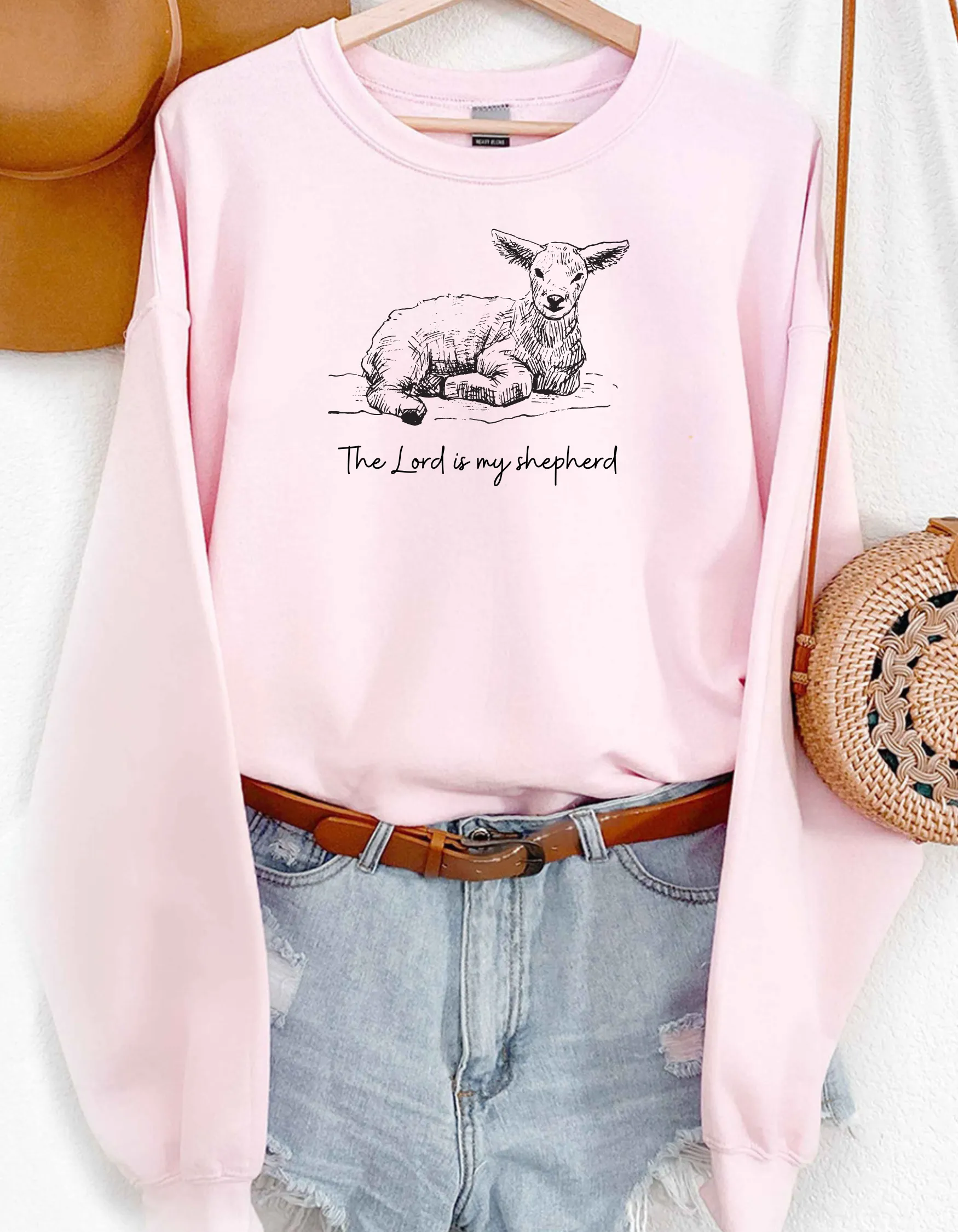 Psalm 23:1 Sweatshirt, Christian Sweatshirt, Christian Gift Crewneck, Christian Apparel, Faith Sweatshirts/Hoodies