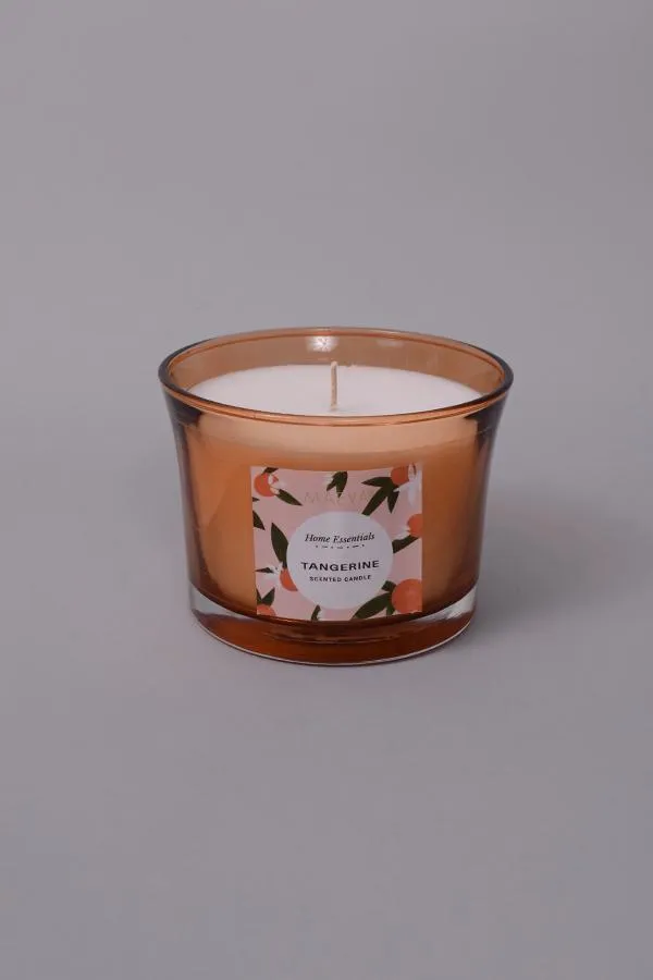 Tangerine Flared Glass Candle