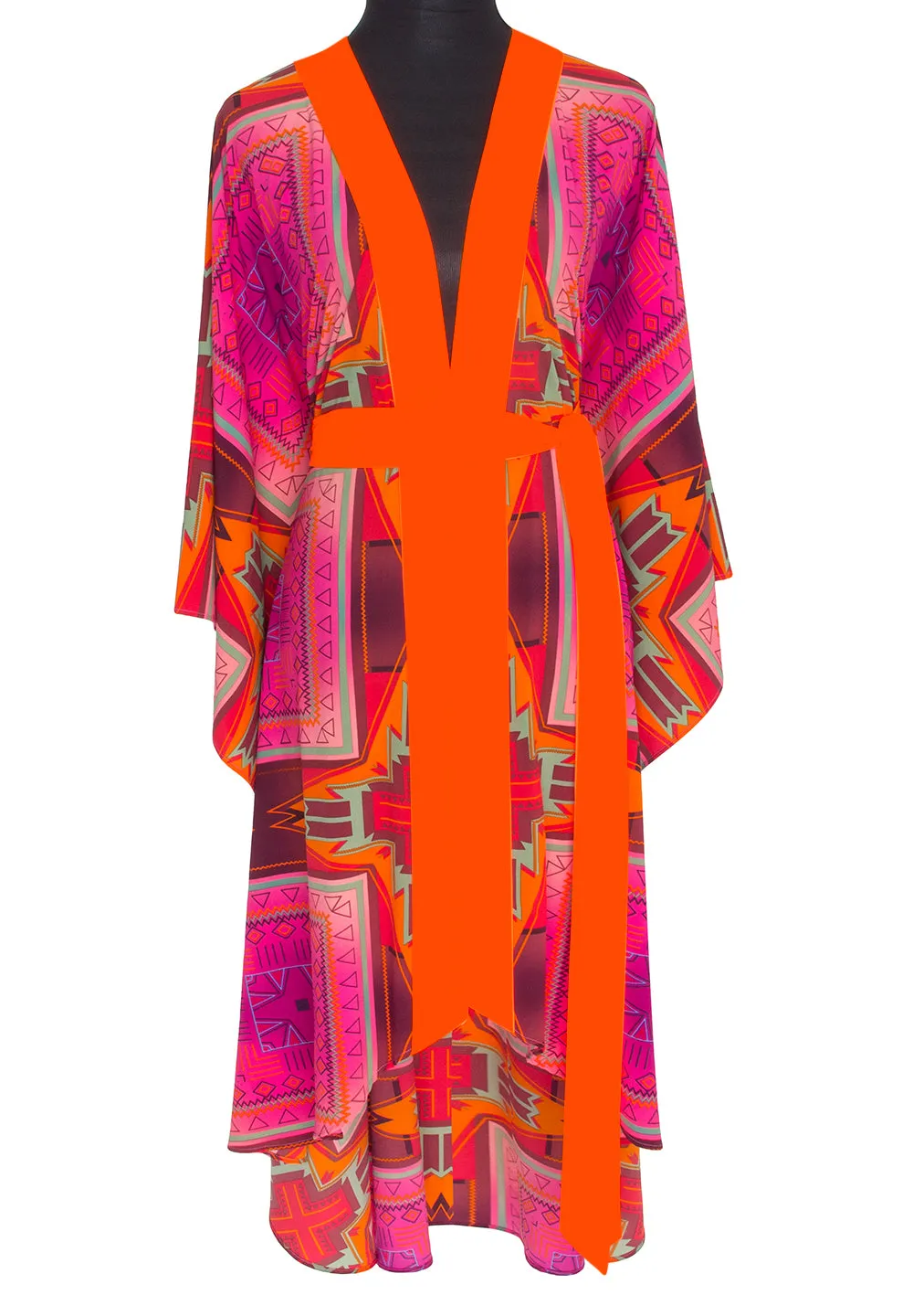 Tribal - Pink Kimono Wings (Neon Orange)