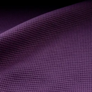 Waffle Knit Cotton Jersey - Aubergine